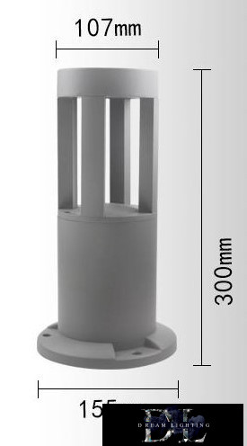 Lampa ogrodowa UNIVERSO COB LED 12 W 600 lm 4000 K IP65 ∅94/∅105×300 mm szara