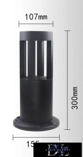 Lampa ogrodowa UNIVERSO COB LED 12 W 600 lm 6500 K IP65 ∅94/∅105×300 mm czarna