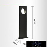 Lampa ogrodowa UNIVERSO LED 12 W 600 lm 6500 K IP65 170 × 70 × 500 mm czarna