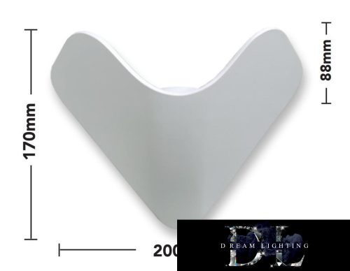 Lampa ścienna UNIVERSO LED 12 W 1000 lm 4000 K IP65 200 × 170 × 88 mm biała