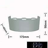 Lampa ścienna UNIVERSO LED 6*3 W 1650 lm 4000 K IP65 175×90×40 mm szara