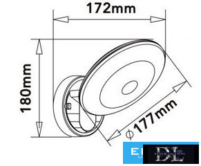 UNIVERSO Kinkiet zewnętrzny 10 W 1100 lm CCT KAPCS. IP54 biały 180 x 177 x 172 mm 3 lata