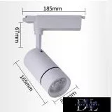 UNIVERSO Jednofazowa lampa szynowa 30 W 2700 lm 6500 K Ra≥90 30° biała