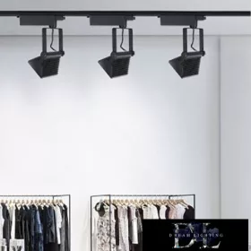   UNIVERSO Jednofazowa lampa szynowa 30 W 2700 lm 6500 K Ra≥90 90° czarna
