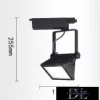 UNIVERSO Jednofazowa lampa szynowa 30 W 2700 lm 6500 K Ra≥90 90° czarna
