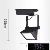 UNIVERSO Jednofazowa lampa szynowa 30 W 2700 lm 6500 K Ra≥90 90° czarna