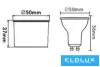 Reflektor LED UNIVERSO może zastąpić GU10 7 W 540 lm 6500 K RA90 27° IP20 czarny D50x56 mm