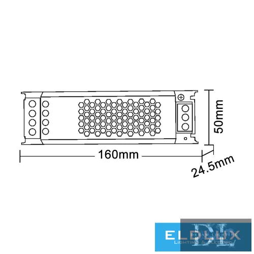 UNIVERSO Smukły zasilacz w metalowej obudowie DC: 24 V 150 W 6,25 A IP20
