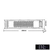 UNIVERSO Smukła metalowa obudowa zasilacza DC: 24 V 200 W 8,3 A IP20