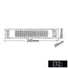 UNIVERSO Smukła metalowa obudowa zasilacza DC: 24 V 300 W 8,3 A IP20