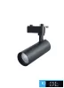 UNIVERSO Jednofazowa lampa szynowa 15 W 1270 lm CCT.kap 38°  IP20 Czarna D74x238 mm