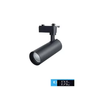   UNIVERSO Jednofazowa lampa szynowa 15 W 1270 lm CCT.kap 38°  IP20 Czarna D74x238 mm