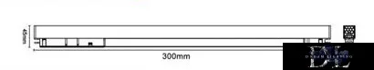 UNIVERSO Magnetyczny reflektor punktowy montowany na szynie DC:48V 18W 1620LM 3000K RA90 IP20 300x45x24mm Czarny