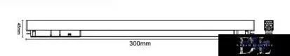 UNIVERSO Magnetyczny reflektor punktowy montowany na szynie DC:48V 18W 1620LM 4000K RA90 IP20 300x45x24mm Czarny