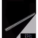 UNIVERSO Magnetyczny reflektor punktowy montowany na szynie DC:48V 24W 2160LM 3000K RA90 IP20 600x45x24mm Czarny