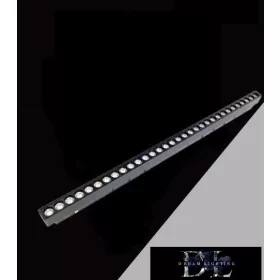   UNIVERSO Magnetyczny reflektor punktowy montowany na szynie DC:48V 24W 2160LM 4000K RA90 IP20 600x45x24mm Czarny