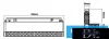 UNIVERSO Magnetyczny reflektor punktowy montowany na szynie DC:48V 24W 2160LM 4000K RA90 IP20 600x45x24mm Czarny