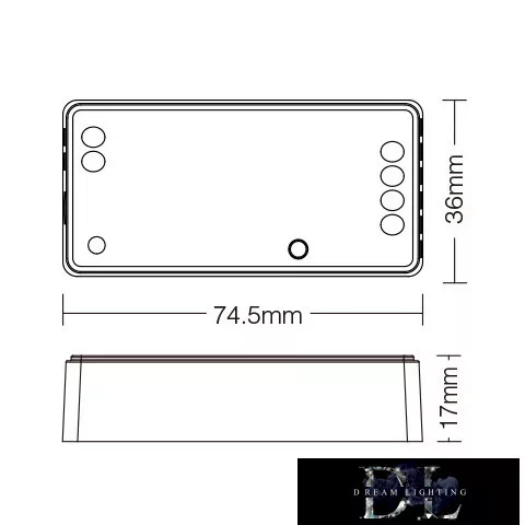 MIBOXER 2w1 WiFi + RF 2,4G SIMA/CCT Kontroler taśmy LED DC: 12-24 V Maks.: 12 A