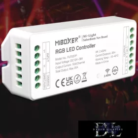   MIBOXER RF 2.4G RGB LED Strip Controller DC:12-36V Max:20A 10A/CH