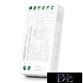   MIBOXER 3w1 RF 2,4G RGB/RGBW/RGB-CCT Kontroler taśmy LED DC: 12-24 V Maks.: 12 A