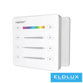   MIBOXER RF 2.4G cyfrowy (światło pozycyjne) pilot ścienny do taśmy LED, czarny