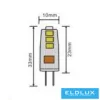 Źródło światła LED UNIVERSO G4 12 V 1,5 W 150 lm 3000 K 3 DB/opakowanie