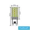 Żarówka LED UNIVERSO z funkcją ściemniania G9 4W 400lm 6500K CRI≥80 Ø16x50mm