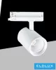 UNIVERSO Trójfazowy reflektor szynowy 40 W 4650 lm 4000 K Ra90 38° IP20 biały D90x128 mm 5 lat
