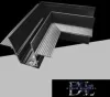 UNIVERSO Element narożny do magnetycznego systemu szyn wpuszczanych DC: 48 V 100 x 62 x 47 mm Czarny