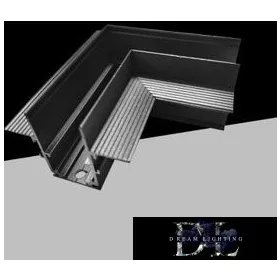   UNIVERSO Element narożny do magnetycznego systemu szyn wpuszczanych DC: 48 V 100 x 62 x 47 mm Czarny