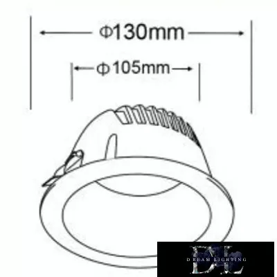 UNIVERSO downlight 12 W 1100 lm 4000 K CRI≥80 60° wycięcie Ø105 biały