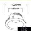 UNIVERSO downlight 40 W 4000 lm 4000 K CRI≥80 60° wycięcie Ø195 biały
