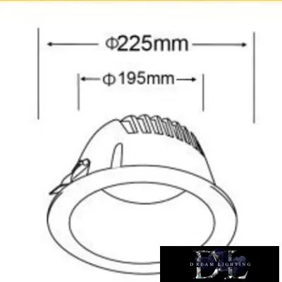 UNIVERSO downlight 40 W 4000 lm 4000 K CRI≥80 60° wycięcie Ø195 biały