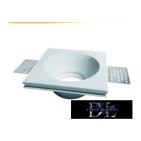   UNIVERSO Wpuszczana oprawa punktowa do tynku 1xGU10 100x100x40mm IP20 biała 