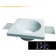 UNIVERSO Wpuszczana oprawa punktowa do tynku 1xGU10 100x100x40mm IP20 biała 