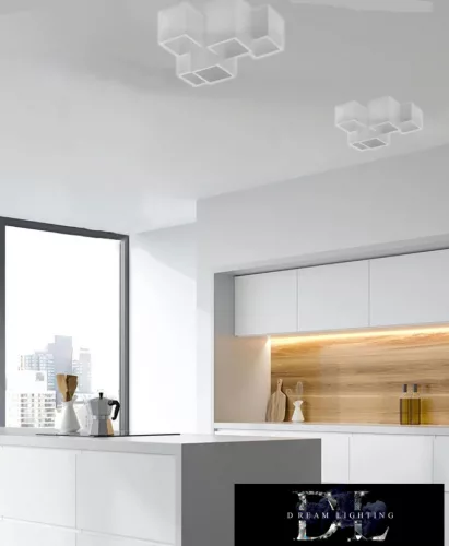 UNIVERSO Lampka sufitowa do montażu w tynku 5xGU10 330x240x150mm IP20 biała