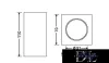 UNIVERSO Lampa sufitowa do tynku 1xGU10 70x70x110mm IP20 biała 