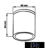 UNIVERSO Reflektor zewnętrzny 1xGU10 max.10w IP54 biały D90x94mm 5 lat