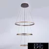 ELDLUX RINGS kryształowa lampa wisząca chromowana 59W 4000K