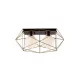 ELDLUX ELDGEOX lampa sufitowa czarna/złota E27×2