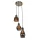 ELDLUX PEAR lampa wisząca 3×E27 czarna