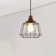 Lampa wisząca ELDLUX INKJET E27 czarna