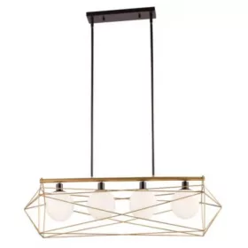 ELDLUX ELDGEOX lampa wisząca czarna/złota E27×4