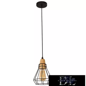 ELDLUX KETREC lampa wisząca E27 czarna