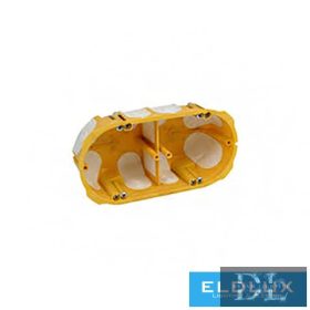   KOPOS Puszka montażowa do płyt gipsowo-kartonowych gumowa 2 owalna 138 mm x 68 mm x plastikowa żółta śruba KPL