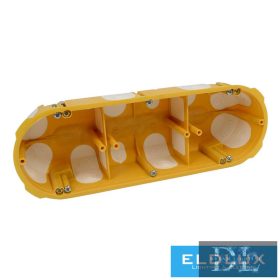   KOPOS Puszka montażowa do płyt gipsowo-kartonowych gumowa 3 owalna 209 mm x 68 mm x plastikowa żółta śruba KPL