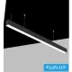 UNIVERSO Suspension - Lampa sufitowa 40 W 5200 lm 4000 K-6500 K przełącznik IP20 czarna 1200 x 50 x 70 mm 5 lat