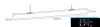 UNIVERSO Pendant - Lampa sufitowa 40 W 5200 lm 4000 K-6500 K z przełącznikiem IP20 Biała 1200 x 50 x 70 mm 5 lat