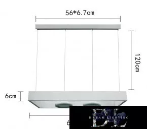 Lampa wisząca UNIVERSO 40 W 3200 lm 6500 K IP20 Biała 600 x 250 x 1200 mm
