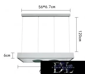 Lampa wisząca UNIVERSO 40 W 3200 lm 4000 K IP20 Biała 600 x 250 x 1200 mm